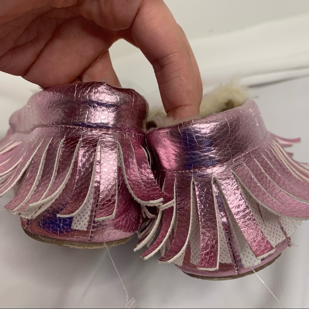 Jcrew pink metalic moccasin slippers - Picture 7 of 14
